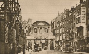 Temple Bar: o limite da cidade na costa no ano de 1878, c1935. de Unbekannt