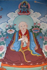 Templo dos Mil Budas Dashang Kagyu Ling congregação Pintor Monge orante, La Boulaye, França de Unbekannt