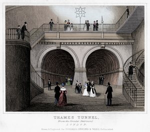 Thames Tunnel, Londres, século XIX de Unbekannt
