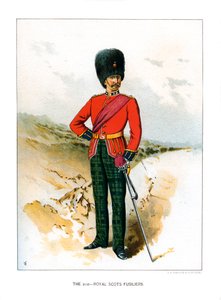 Os 21os fusiliers escoceses reais, c1890 de Unbekannt