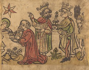A Adoração dos Magos, c. 14001430. de Unbekannt