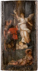 O anjo que aparece aos pastores, 1500-1600. de Unbekannt