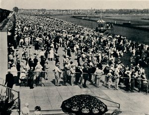 A pista de corrida de Arlington, Chicago, c1930 de Unbekannt