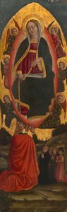 A Assunção da Virgem com os Santos de um retábulo agostiniano, 145075. de Unbekannt