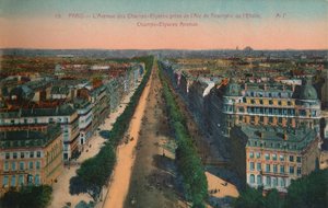 A Avenue des Champs-Elysees, Paris, c1920 de Unbekannt