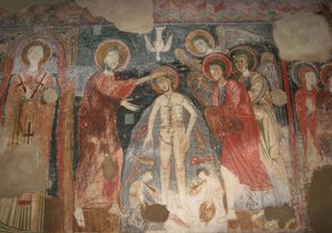 O Batismo de Cristo, cerca de 950. de Unbekannt