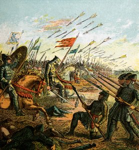 A Batalha de Hastings, 1066, c1850 de Unbekannt
