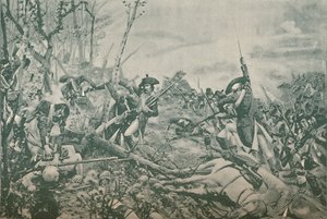 A Batalha de Jemmapes, Perto de Mons, Bélgica, 6 de novembro de 1792, 1896 de Unbekannt
