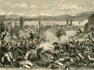 A Batalha de Zurique, 1799, 1890. de Unbekannt