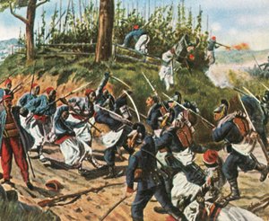 Os bávaros em Weissenburg, 4 de agosto de 1870, 1936. de Unbekannt
