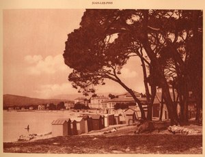 A praia, Juan-les-Pins, 1930. de Unbekannt