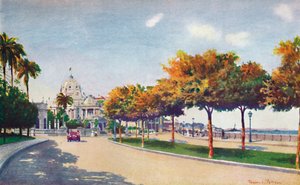 A bela Beira Mar Drive - aproximando-se do magnífico Palácio Monroe, 1914 de Unbekannt