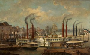 O Belle Creole em Nova Orleans, ca. 1845-1849. de Unbekannt