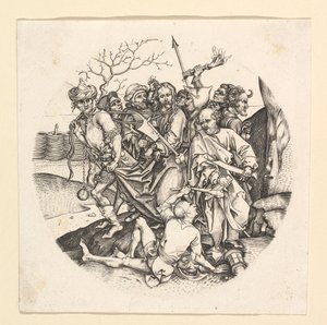 A traição de Cristo copia em roundel, ca. 1435-1491. de Unbekannt