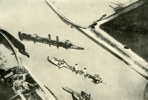 O bloqueio do porto de Zeebrugge, 1919. de Unbekannt