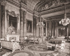 A sala de estar azul, Palácio de Buckingham, Londres, 1894. de Unbekannt