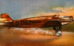 O Bremen Junkers W 33 deixa o Aeródromo de Baldonnel, Irlanda, 12 de abril de 1928, 1932. de Unbekannt