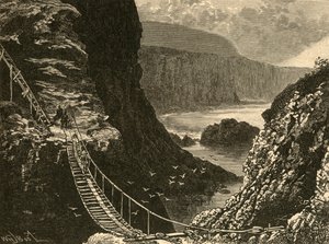 A ponte, Carrick-A-Rede, 1898. de Unbekannt