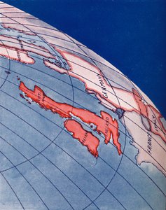 Ilhas Britânicas e Norte da Europa às 18h do dia de verão de 1935 de Unbekannt