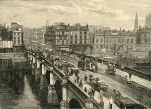 A ponte de Broomielaw, Glasgow, 1898. de Unbekannt