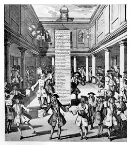 Os Bubblers Bubbld ou The Devil Take the Hindmost, 1720 de Unbekannt