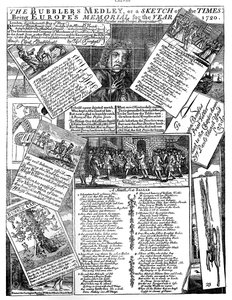 The Bubblers Medley, ou um esboço do Times, 1720 de Unbekannt