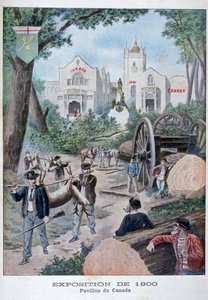 O pavilhão canadense na Exposição Universal de 1900, Paris, 1900 de Unbekannt