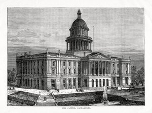 O Capitólio, Sacramento, Califórnia, EUA, 1877 de Unbekannt