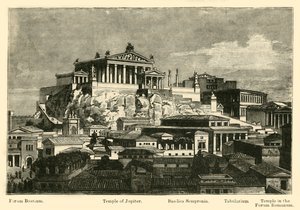 O Capitólio, da restauração do Monte Palatino, 1890. de Unbekannt