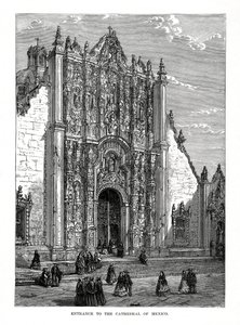 Catedral, Cidade do México, México, século XIX de Unbekannt