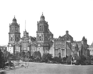 A Catedral, Cidade do México, México, c1900. de Unbekannt