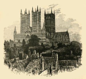 A catedral, do sudoeste, 1898. de Unbekannt