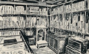 A Biblioteca Acorrentada em Wimborne, 1929 de Unbekannt