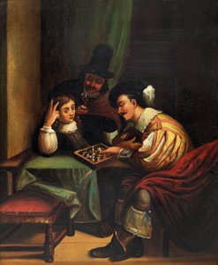 Os jogadores de xadrez de Unbekannt