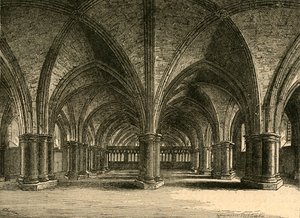 A Igreja de St. Faith, a Cripta do Antigo St. Pauls, de uma vista de Hollar, 1897. de Unbekannt