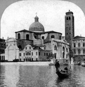 A Igreja de São Jeremias, Veneza, Itália, final do século XIX de Unbekannt