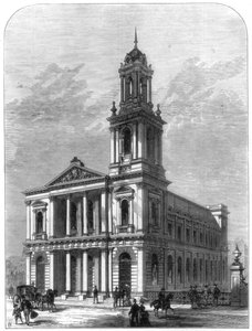 O templo da cidade, viaduto Holborn, Londres, 1875 de Unbekannt