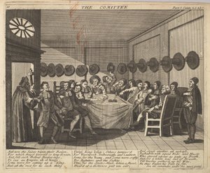 O Comitê Placa 10: Ilustrações para Hudibras de Samuel Butler, 1725-30 . de Unbekannt