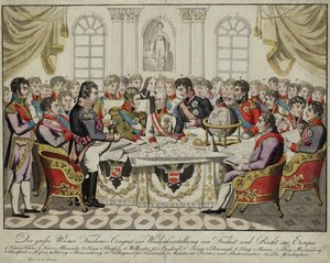O Congresso de Viena, c. 1815 de Unbekannt