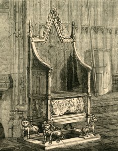 A cadeira de coroação, 1881. de Unbekannt