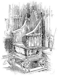 A Cadeira da Coroação, Abadia de Westminster, Londres, 1900 de Unbekannt