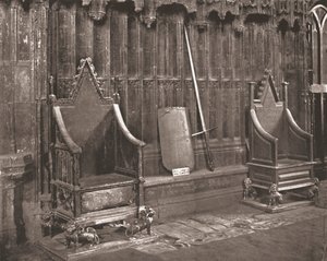 A Cadeira de Coroação na Abadia de Westminster, Londres, 1894. de Unbekannt