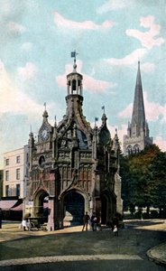 A cruz e a catedral, Chichester, Sussex Ocidental, início do século XX de Unbekannt