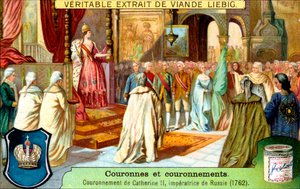 A coroação de Catarina II, imperatriz da Rússia em 1762, c1900 de Unbekannt
