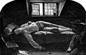 A morte de Chatterton, 1856 1900 de Unbekannt
