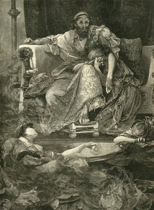 A morte de Sardanapalus, 1890. de Unbekannt
