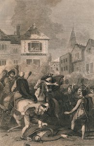 A morte de Wat Tyler, 1381, século XIX de Unbekannt