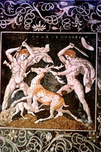 The Deer Hunt, século IV aC. de Unbekannt