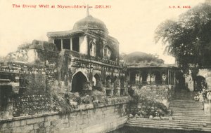 O poço de mergulho em Niyamudddins - Delhi. de Unbekannt