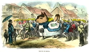O cão de Himura, Japão, 1872 de Unbekannt